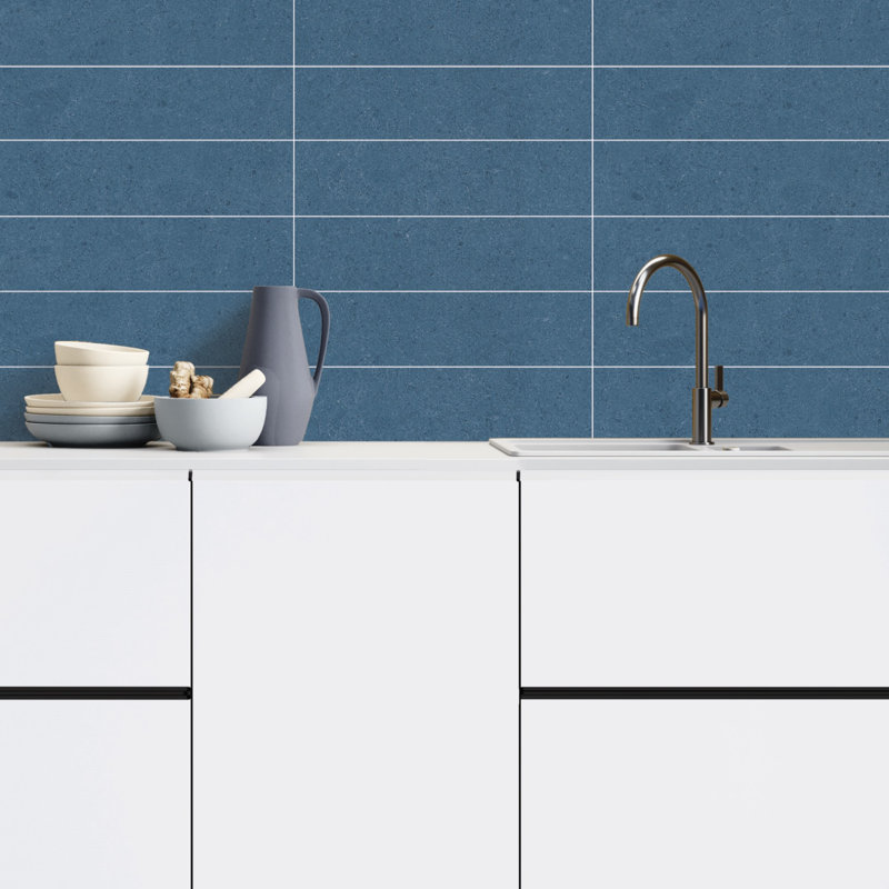Artistic Freedom 6"X24" Porcelain Stone Look, Denim