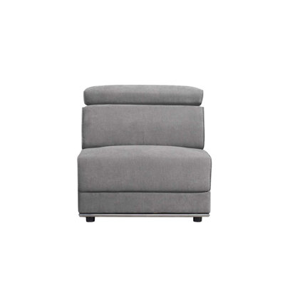 Fauteuil modulaire Alwin - tissu gris foncé