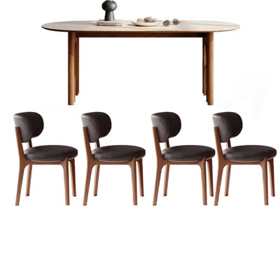 French vintage rock plate dining table sets.