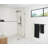 Venus 28 in. x 86.75 in. Fully Frameless Arched Single Fixed Shower Panel-57983429