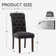 Chaises d'appoint en bois touffetées Bookout