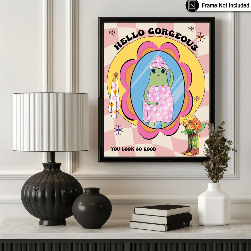 Hello Gorgeous No2, Sans cadre, Affiche, H 18 po x l 24 po