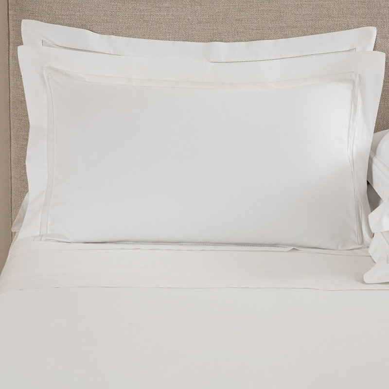 Doppio Ajour Sham, Standard, White