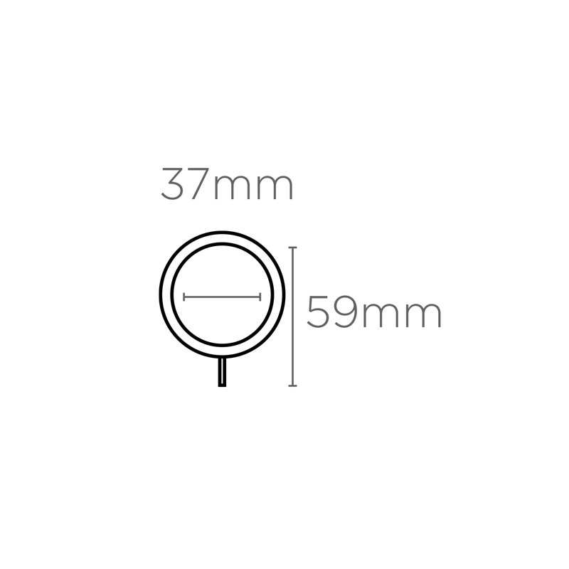22-25Mm Finesse Unlined Rings PK6, Gunmetal