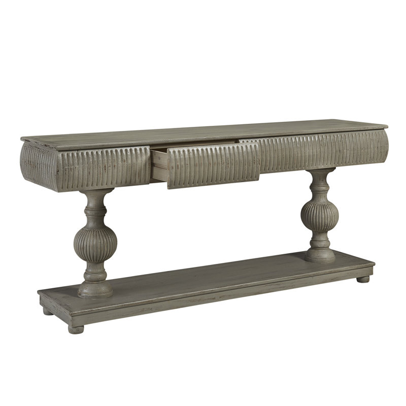 Poseidon 92.25'' W Solid Wood Console Table
