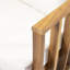 Ensemble de causeuse et table basse d'extérieur en bois d'acacia avec coussins