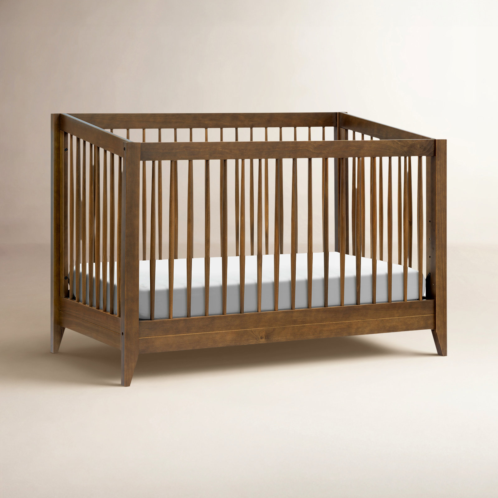 Sprout Pine 4-in-1 Convertible Crib, Natural Walnut