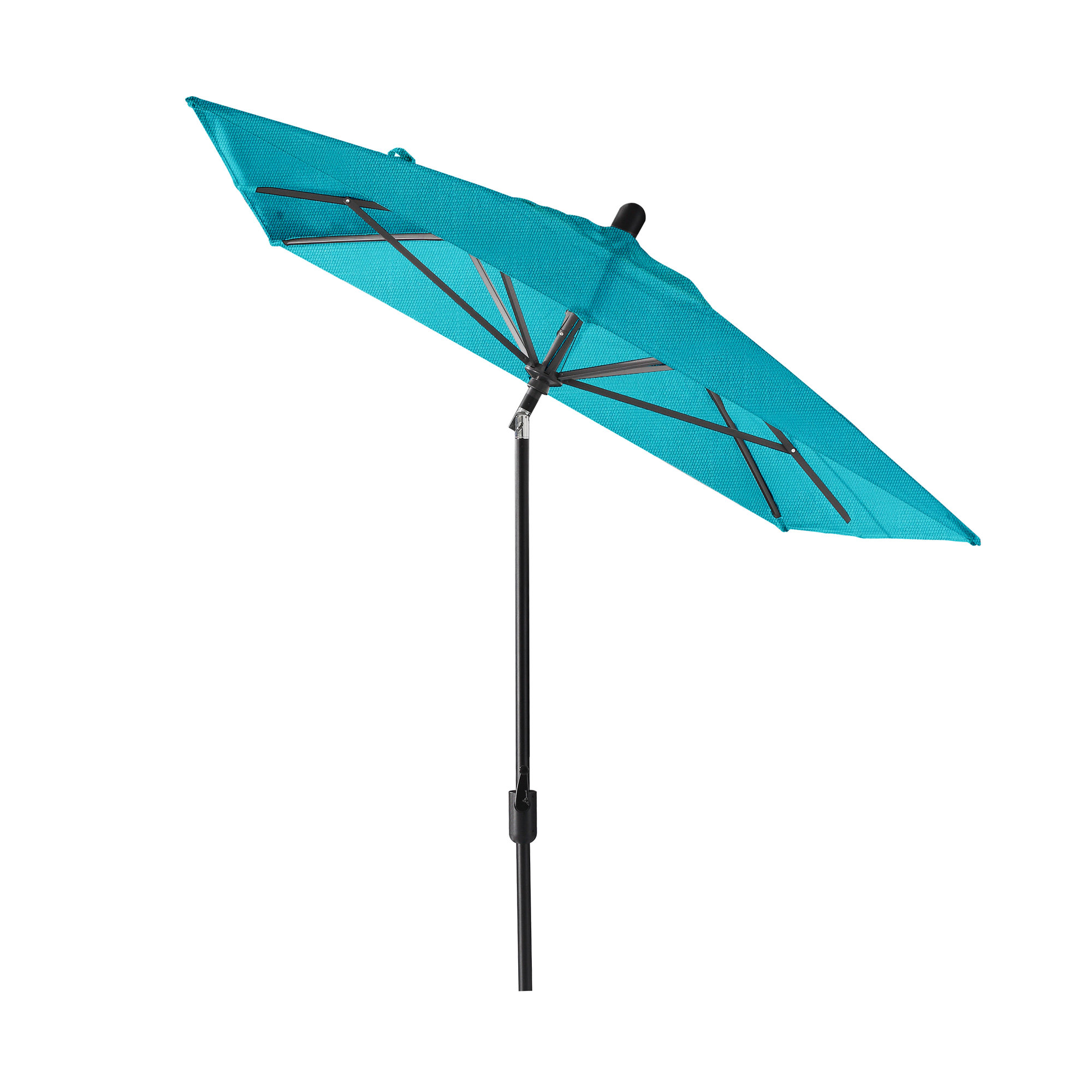 Olivier 116.7'' Outdoor Umbrella, Canvas Aruba Sunbrella® Canvas, Black Sapphire