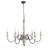 Freddi 6-Light 37" Large Classic Chandelier with Handwood