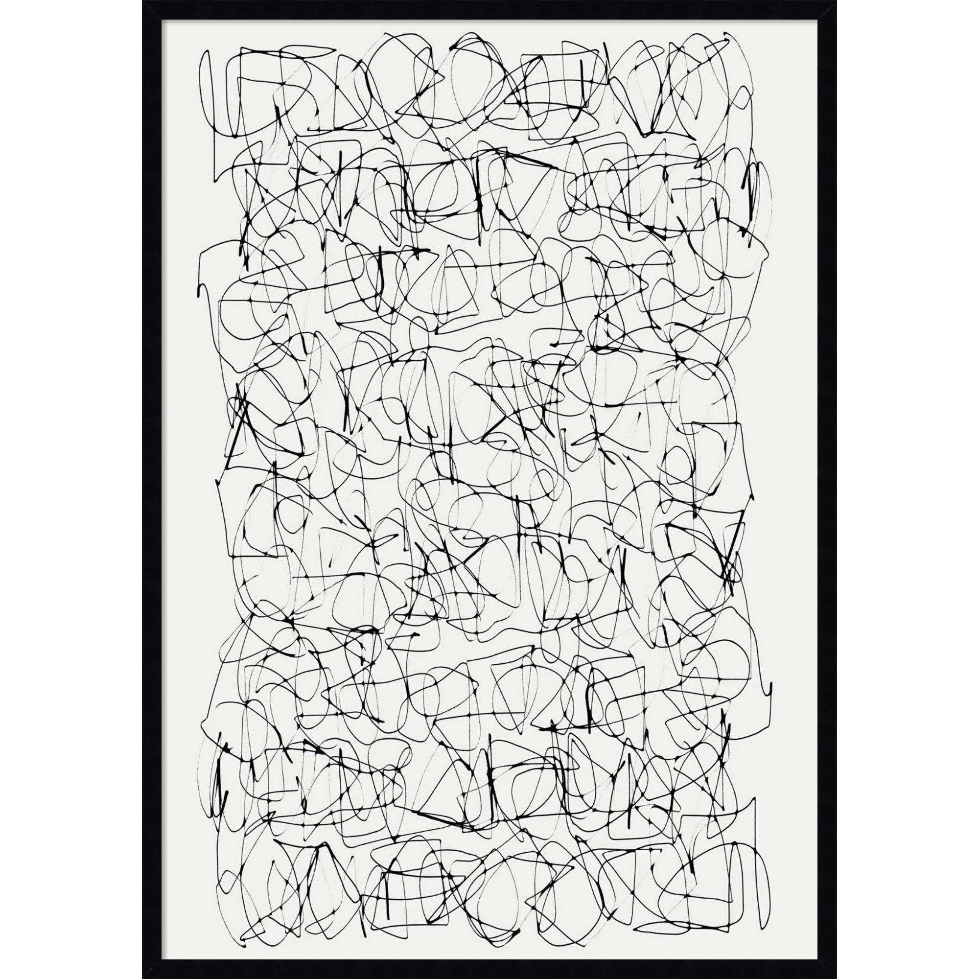 Circuitry by Dan Hobday, Black, 41" H X 29" W