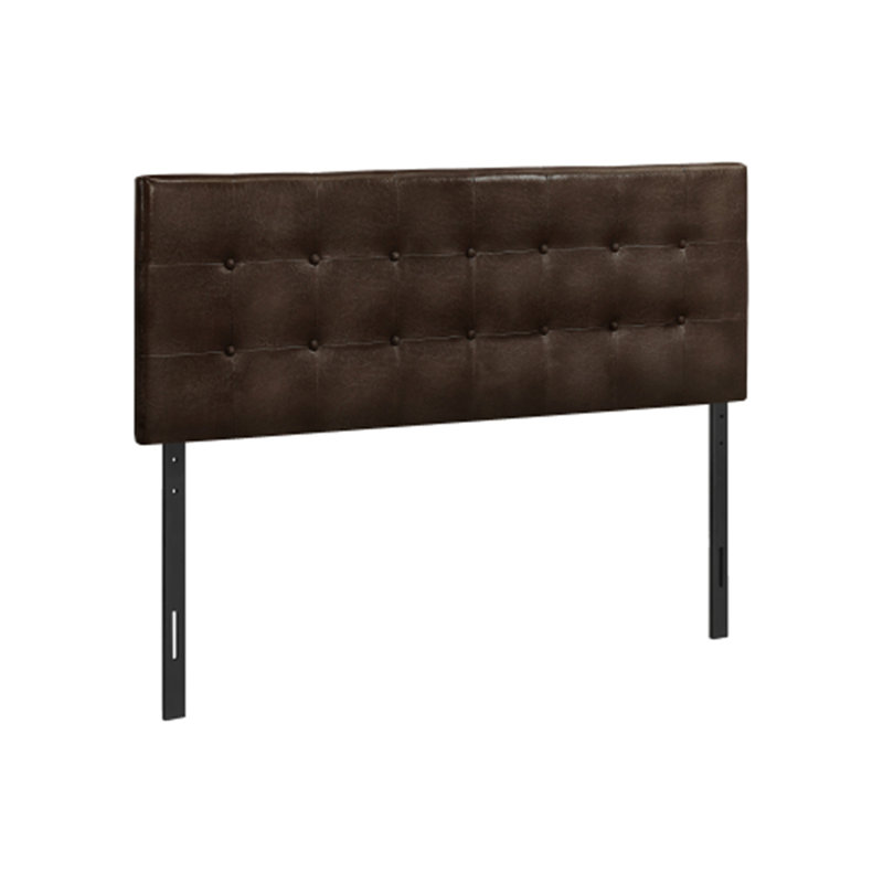 Bed, Headboard Only, Bedroom, Upholstered, Linen Look, Transitional, Brown, Queen