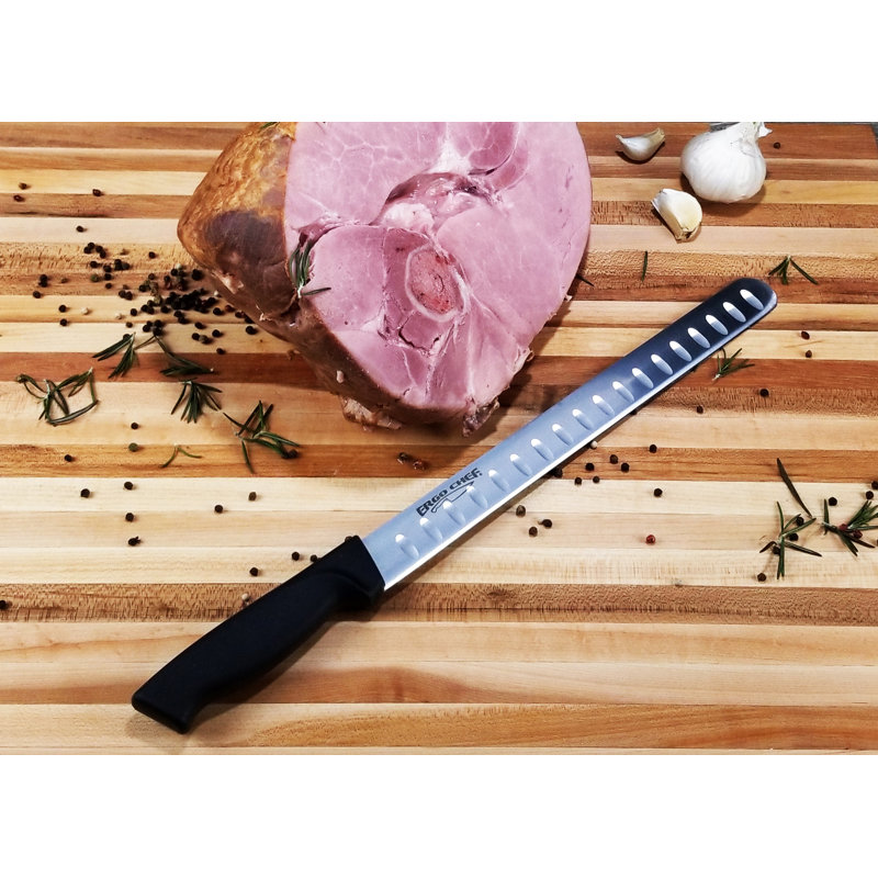 Ergo Chef Prodigy Series 12-Inch Stainless Steel Carving Knife with Non-Slip Handle