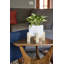 Ceramic Indoor Planter with Wood Stand