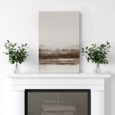 Impression sur toile Minimalist Brown Horizon - Accent décoratif pour n'importe quelle pièce