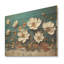 Bleu et or, charmante fleur de printemps élégante II - Fleurs sur bois-248496816