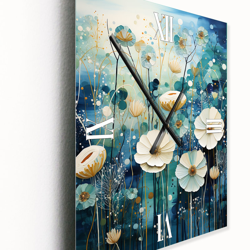 Jannean - Abstract Wall Clock, 28" H x 12" W x 1" D