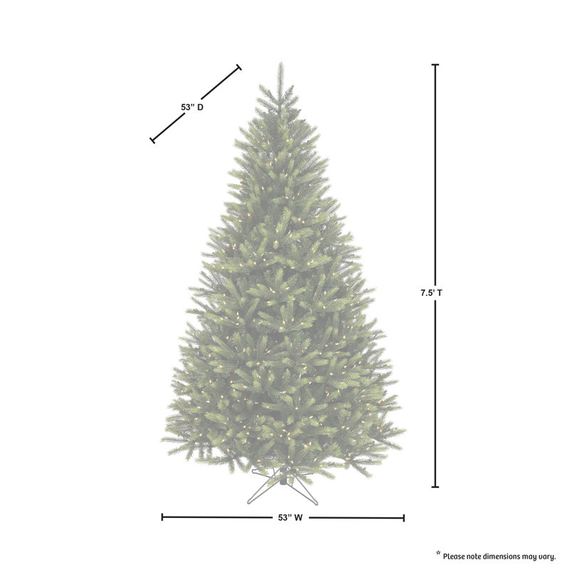 90' H Lighted Artificial Spruce Christmas Tree