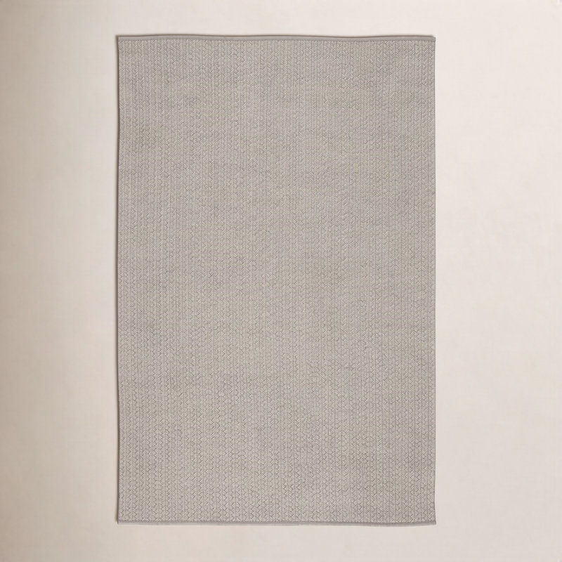 Iver Area Rug in Light Gray, Rectangle 10' x 14'