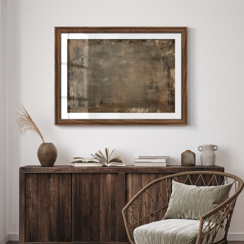 Art mural rétro 26 "x 36", Impression encadrée avec passe-partout