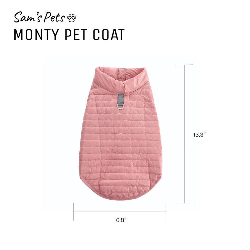 Monty Puffer Blanket, Pink, 13.3" L x 6.8" W