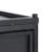 Outdoor Metal Tank Holder Side Table, Matte Black