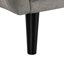 Le canapé futon de couleur grise se transforme en un lit capitonné en fer avec dossier à pattes de support de canapé 1pc-1469479166