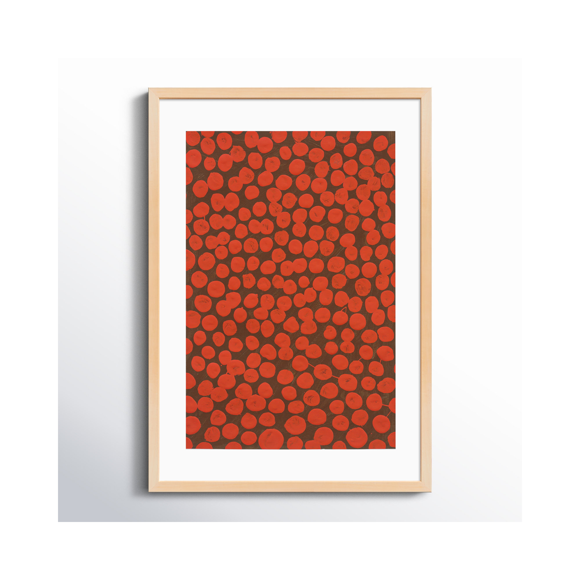 Salsa On Brown by Michela Sorrentino, Brown, 25" H x 17.5" W x 1.25" D
