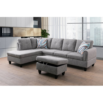 Upholstered L-Shaped Sectional