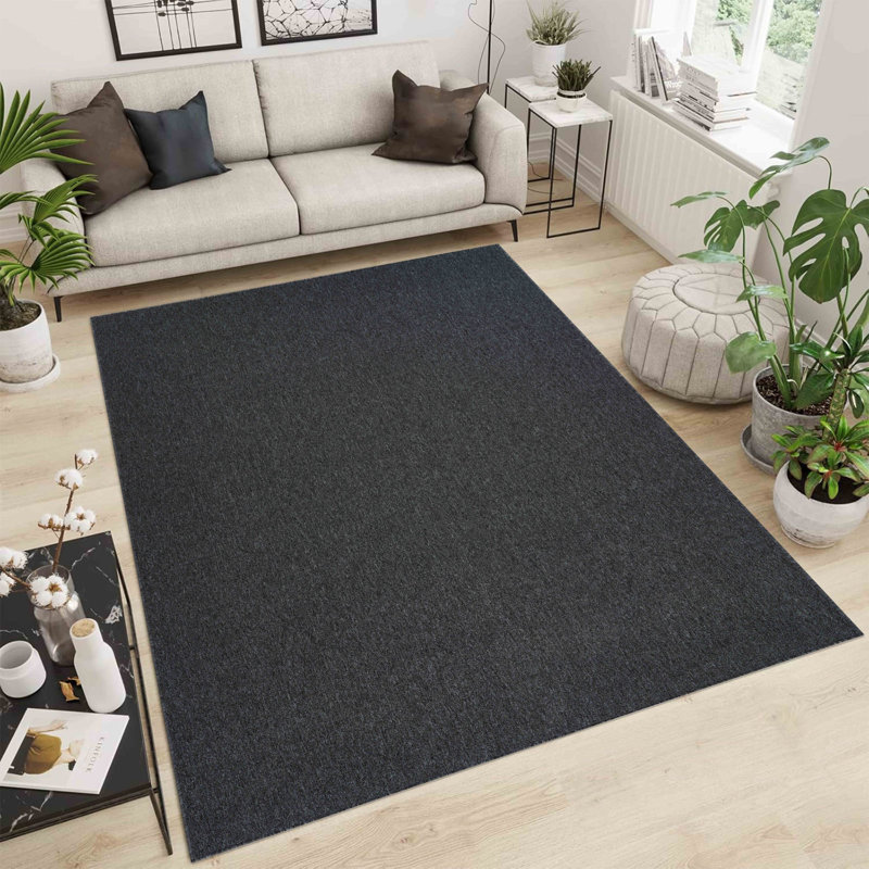 Souta Solid Colour Machine Tufted Shag Area Rug, Rectangle 120 x 170cm