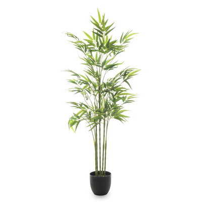 130cm Faux Bamboo Tree in Earthenware Pot