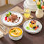 Service de table 12 pièces en porcelaine blanche moderne de qualité supérieure, service pour 4-105853253