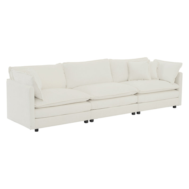 Canapé modulaire surdimensionné en forme de L avec repose-pieds réversible Free Combination Comfy Upholstery