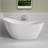 51 In. X 28.38 In. Acrylic Freestanding Soaking Bathtub Double Slipper Stand Alone Tub With Chrome Drain In White