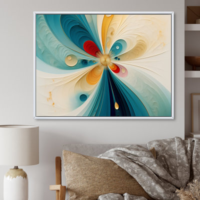 Géométrie de l'esprit en turquoise rétro - impression