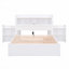 Lit plateforme double avec tablettes coulissantes-1522224229