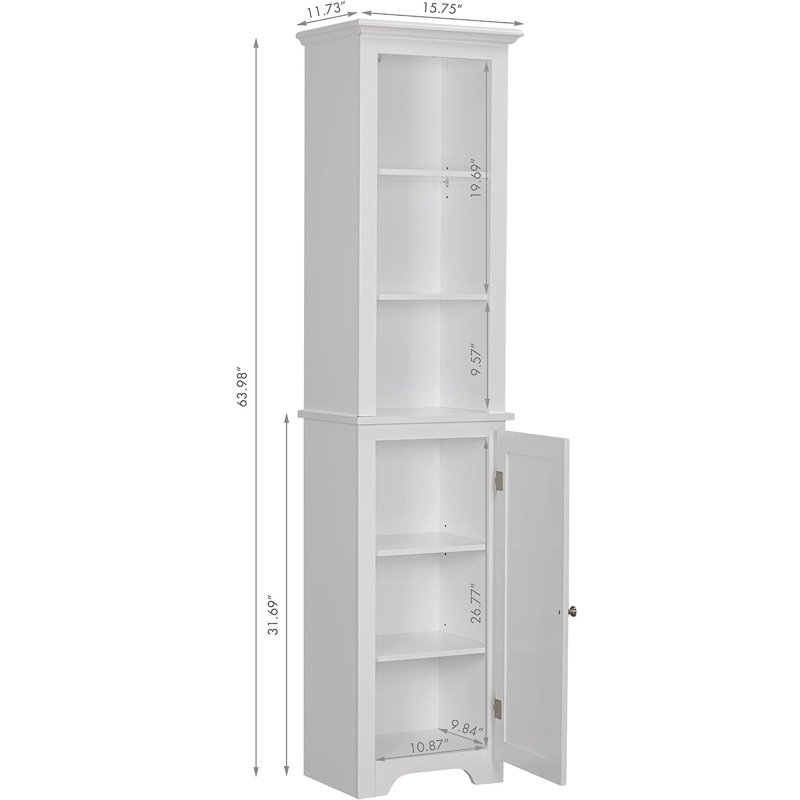 Armoire à linge autoportante, blanc