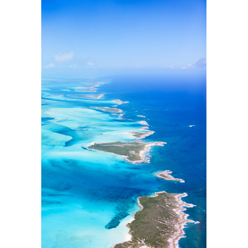 Bahamas Aerial - Wrapped Canvas Print, 46cm H x 30cm W x 3.8cm D