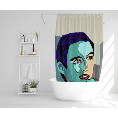 Ellah 13 Piece Polyester Shower Curtain Set