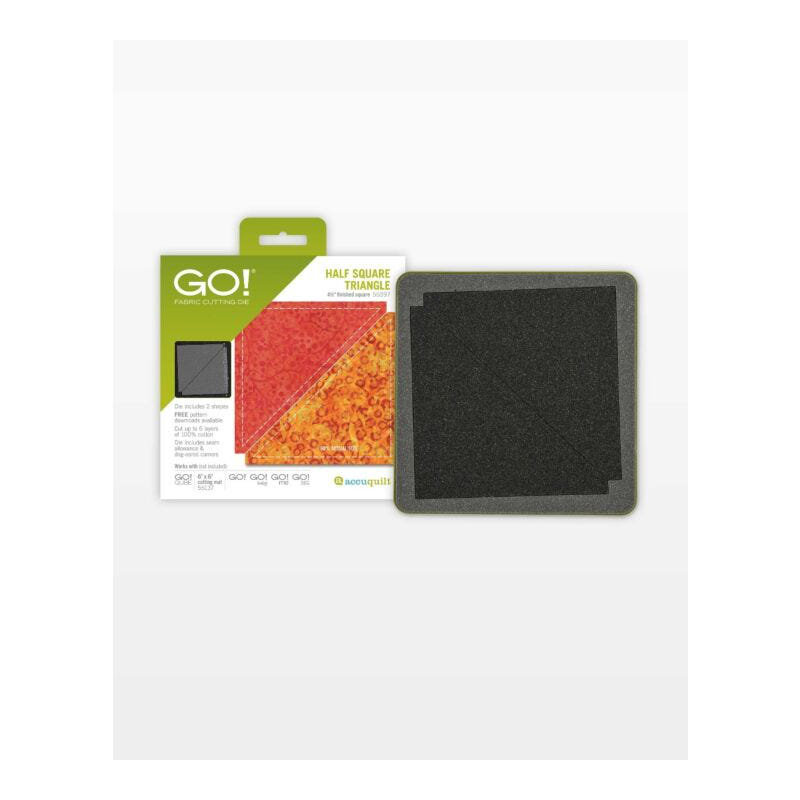Accuquilt GO! Demi-carré triangulaire - 4 1/2 po carré fini