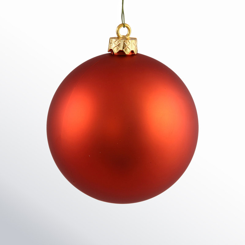 Décoration de boule décorative des Fêtes, 3", Orgie brûlée mate