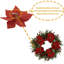 Couronne de Noël artificielle 20 pouces