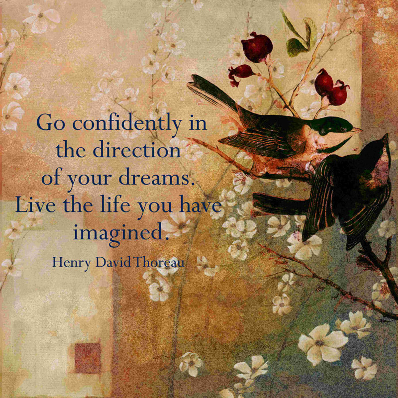 " Go Confidently ", 36" H x 36" W