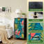 Commode à 4 tiroirs pour chambre à coucher avec feuilles tropicales botaniques Monstera feuillage sarcelle jaune corail moderne petite grande commode à vêtements pour organisateurs de placard avec commode