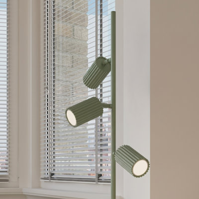 Karbon Powder Coated Column Floor Lamp