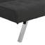 Structure en bois, pieds en acier inoxydable, canapé-lit futon-210278378