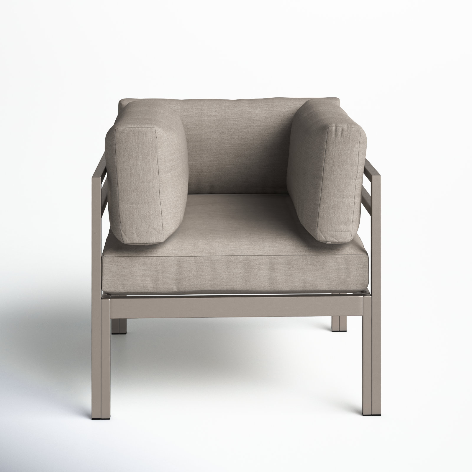 Novae Patio Chair with Cushions, Gray