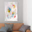 Couleurs abstraites dans la neige I - Peinture sur toile-50778825-50778823