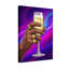 Fashion Hand Holding Champagne Glass With Rings-701194963