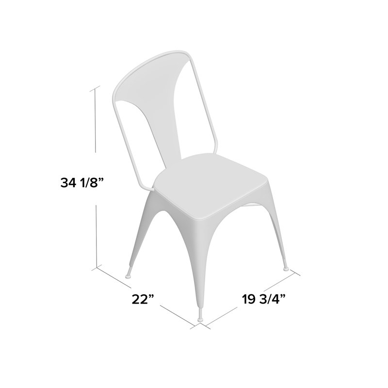 Ankush 17.71'' H Metal Side Chair