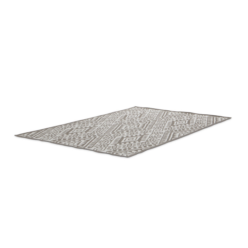 Chavez Flatweave Indoor/Outdoor Grey Rug, Rectangle 120 x 170cm